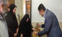 دیدار سرپرست بخشداری سعدآباد با خانواده معظم شهیدان ابوالقاسم کهن و یحیی بحرینی